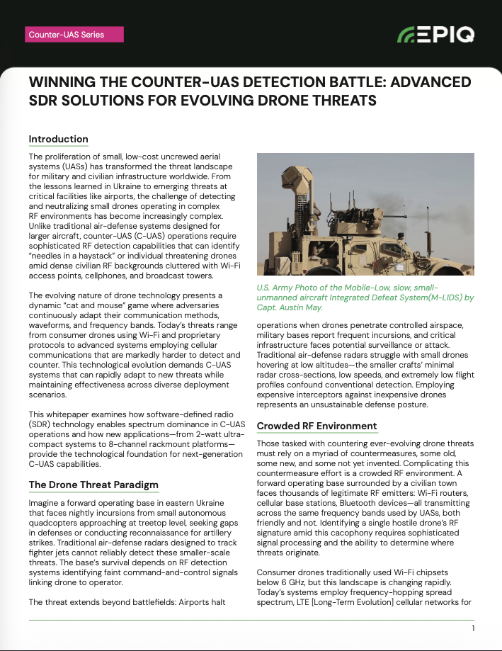 WINNING THE COUNTER-UAS