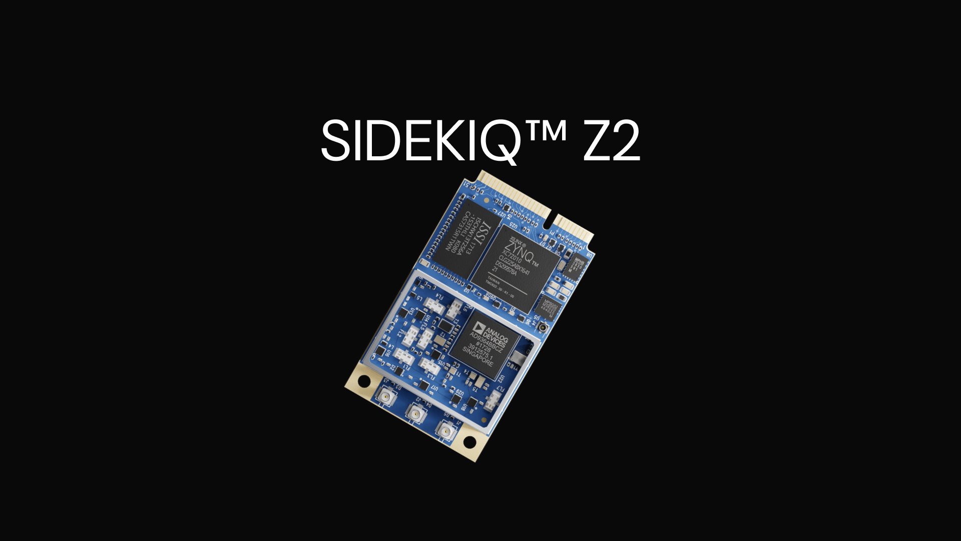 Sidekiq™ Z2: Compact Wideband RF Transceiver | Epiq Solutions Sidekiq™ Z2: Compact Wideband RF Transceiver | Epiq Solutions
